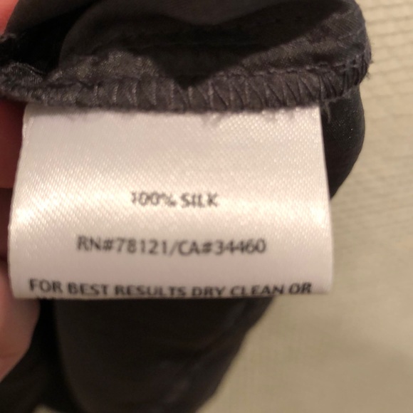 Gray Silk Habutai Eileen Fisher Layered Tank - Picture 6 of 8